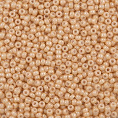 Miyuki Round Seed Bead 8/0 Opaque Beige Luster 22g Tube (593)