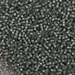 Miyuki Delica Seed Bead 11/0 Inside Dyed Color Aqua Grey 2-inch Tube DB1712