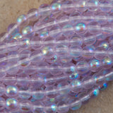 200 Czech 4mm Pressed Glass Round Beads Alexandrite AB (20210X)