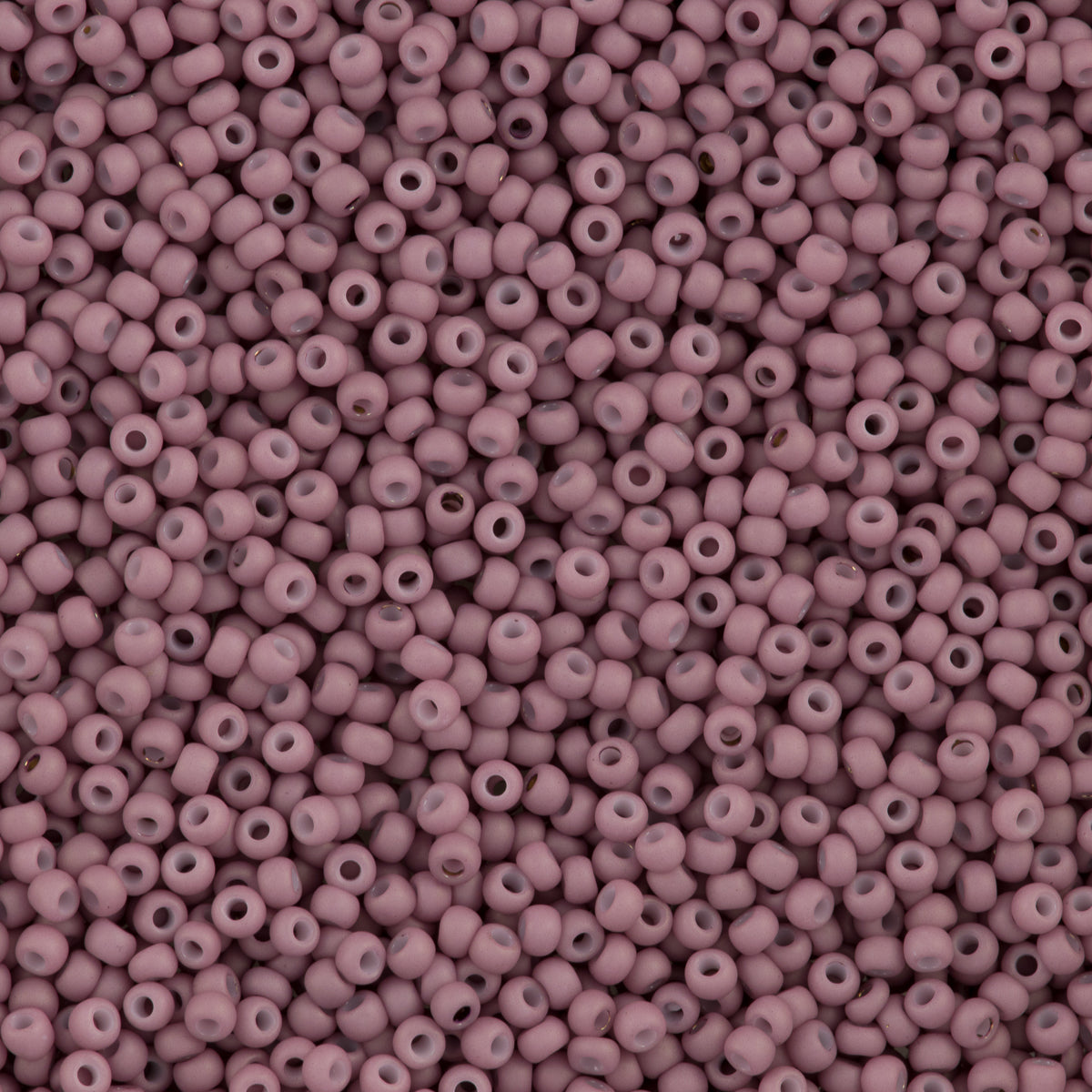 Toho Round Seed Bead 15/0 Opaque Matte Pastel Lilac 2.5-inch Tube (766)