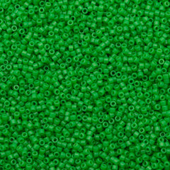 25g Miyuki Delica Seed Bead 11/0 Duracoat Dyed Opaque Fiji Green DB2126