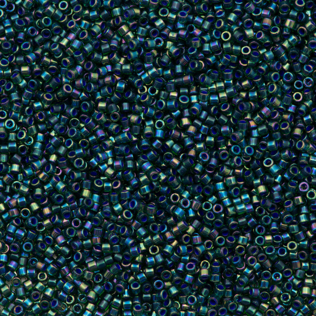 Miyuki Delica Seed Bead 11/0 Inside Dyed Color Teal AB 7g Tube DB276