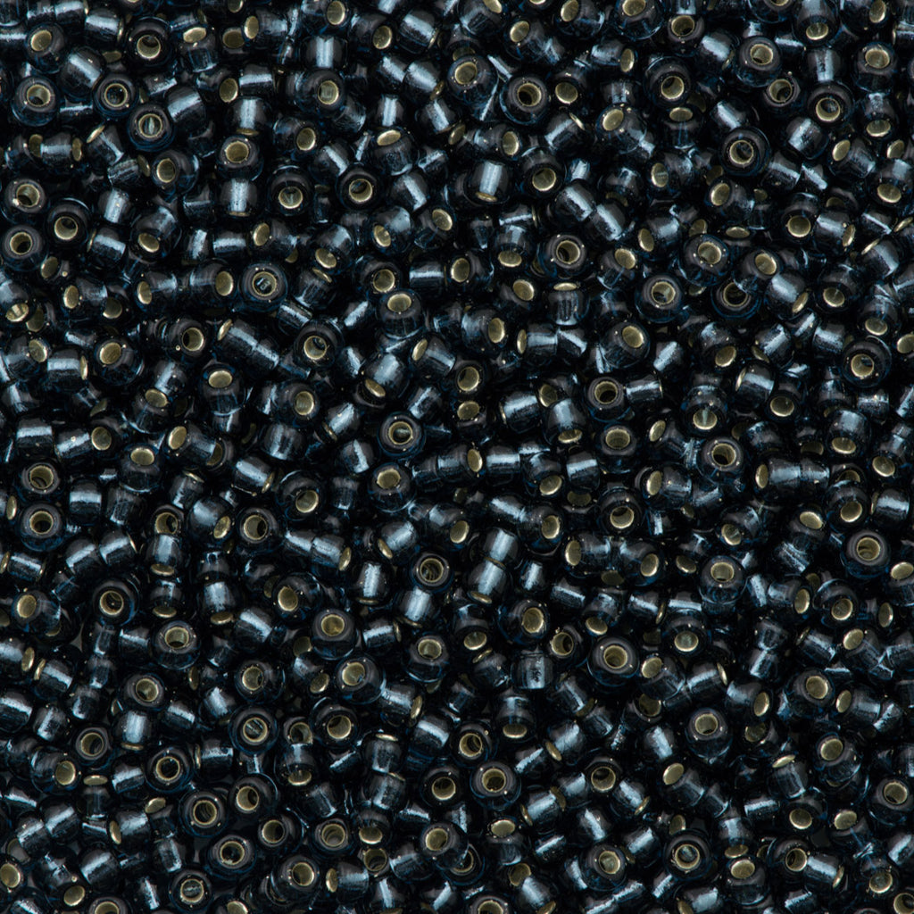 Miyuki Round Seed Bead 8/0 Silver Lined Dark Blue 22g Tube (2426)