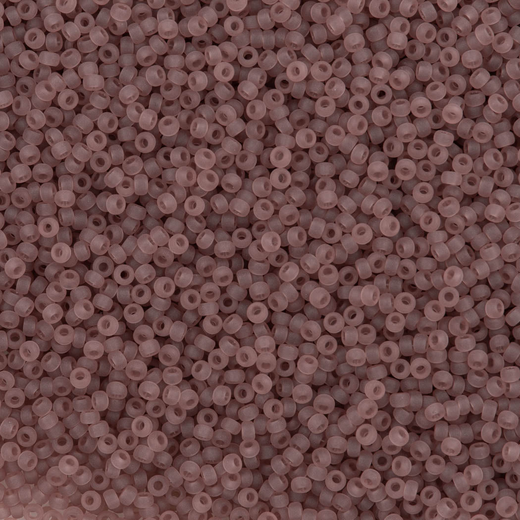 50g Miyuki Round Seed Bead 11/0 Matte Transparent Amethyst (142F)