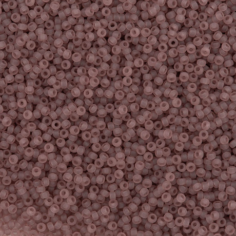 50g Miyuki Round Seed Bead 11/0 Matte Transparent Amethyst (142F)
