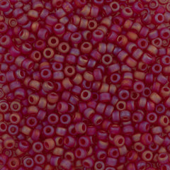 Miyuki Round Seed Bead 6/0 Matte Ruby AB 20g Tube (141FR)