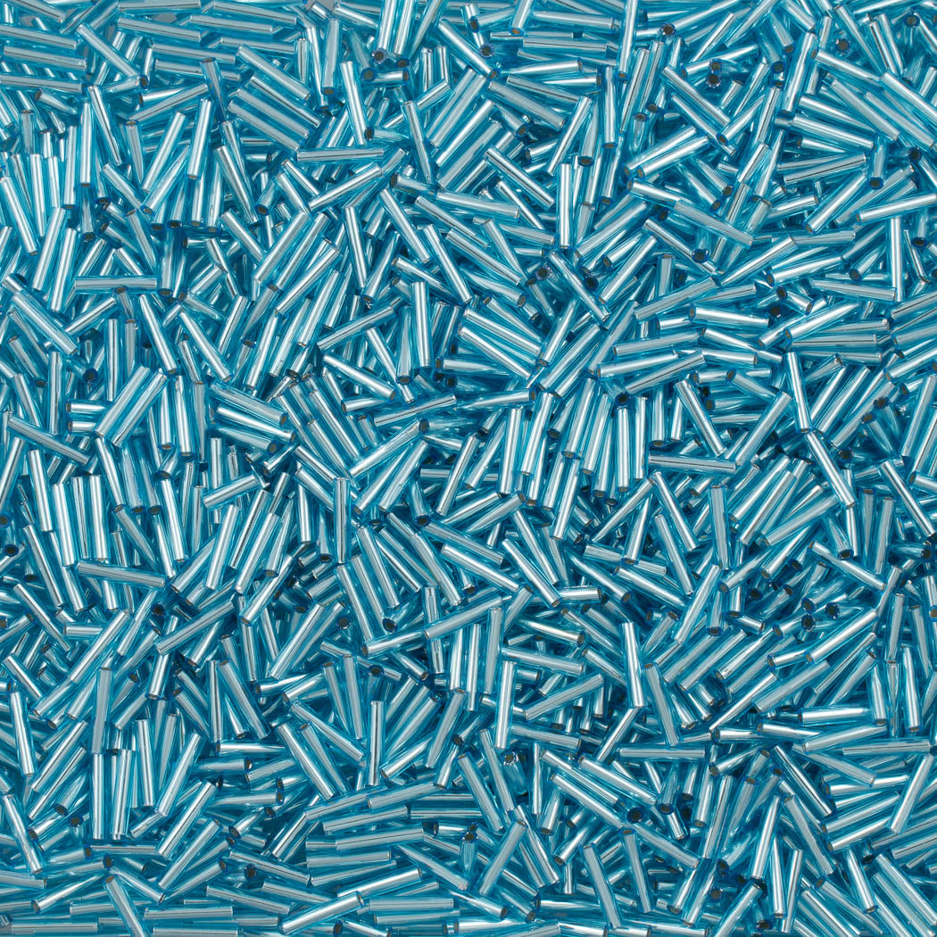 Silver Lined Teal- Bugle, #3 25g
