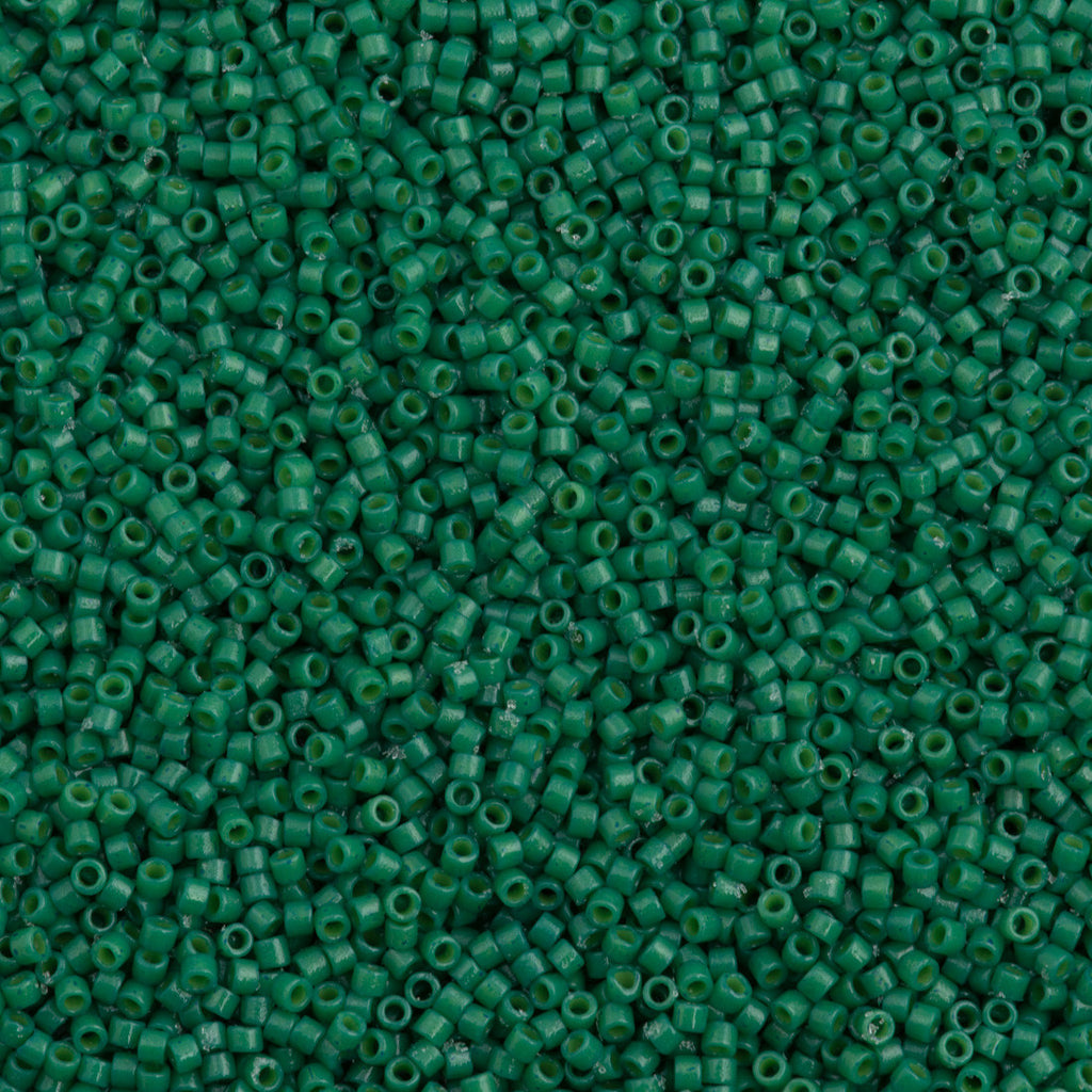 Miyuki Delica Seed Bead 11/0 Duracoat Dyed Opaque Spruce 2-inch Tube DB2127