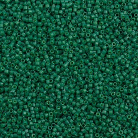 25g Miyuki Delica Seed Bead 11/0 Duracoat Dyed Opaque Spruce DB2127