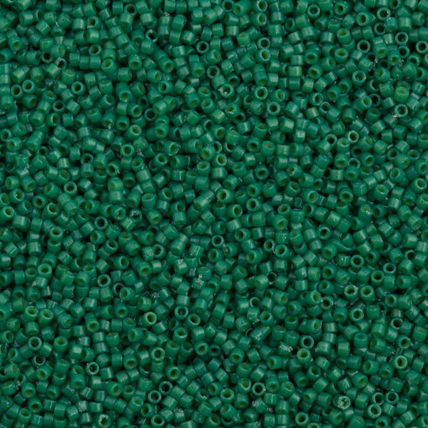 25g Miyuki Delica Seed Bead 11/0 Duracoat Dyed Opaque Spruce DB2127