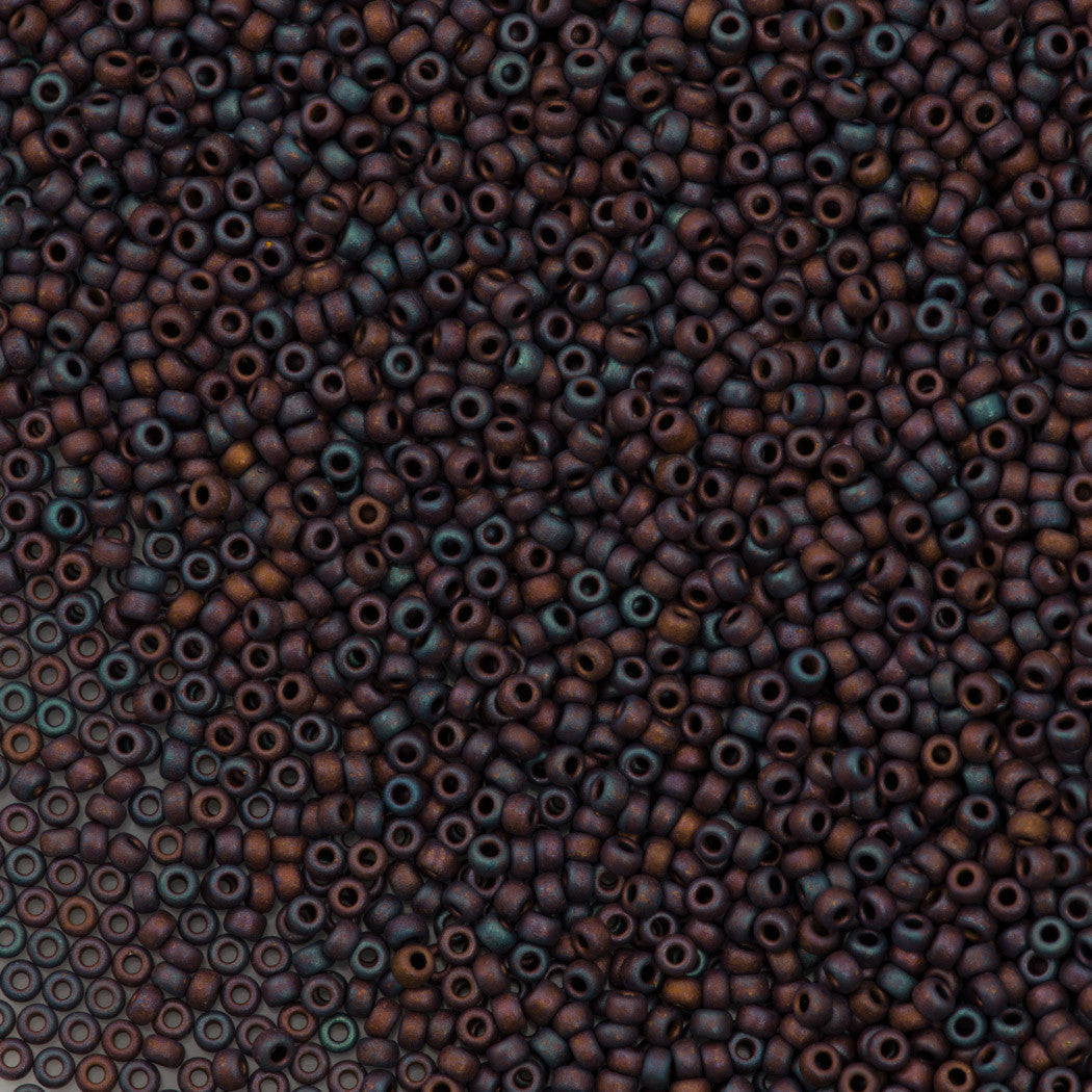 50g Miyuki Round Seed Bead 11/0 Matte Metallic Copper (2005)