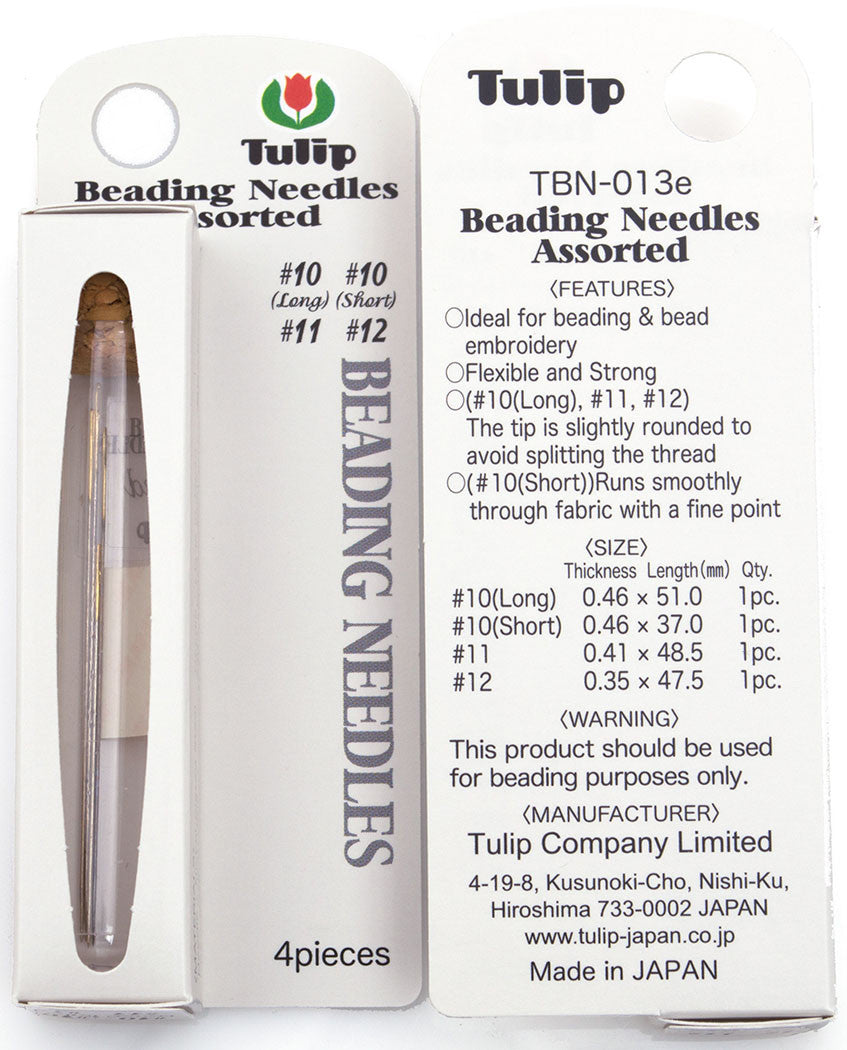 4 Tulip Assorted Size Beading Needles Aura Crystals, LLC