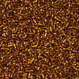 Miyuki Delica Seed Bead 15/0 Silver Lined Amber 2-inch Tube DBS144