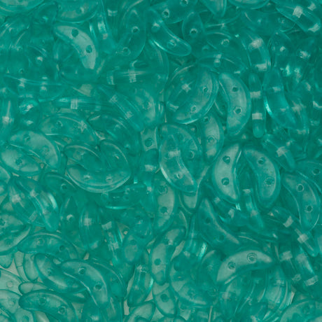CzechMates 3x10mm Two Hole Crescent Transparent Limpet Shell Beads (00090S)
