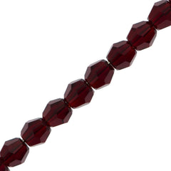 12 TRUE CRYSTAL 3mm Faceted Round Bead Siam (208)