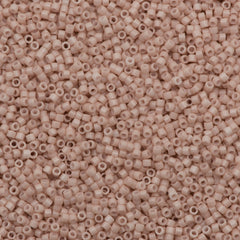 Miyuki Delica Seed Bead 11/0 Opaque White Glazed Pueblo Sands 2-inch Tube DB1495