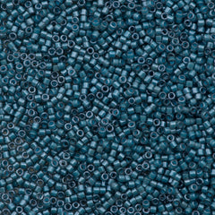 Miyuki Delica Seed Bead 11/0 Luminous Dusk Blue 2-inch Tube DB2054