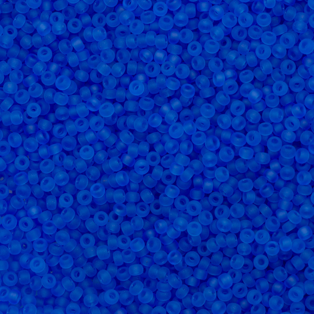Miyuki Round Seed Bead 6/0 Matte Blue 20g Tube (150F)