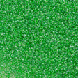 Czech Seed Bead 10/0 Inside Color Lined Dyed Green 15g (38156)