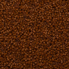 100g Miyuki Delica Seed Bead 11/0 Matte Opaque Dyed Rusty Brown DB794