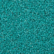 100g Miyuki Delica seed bead 11/0 Opaque Turquoise AB DB166