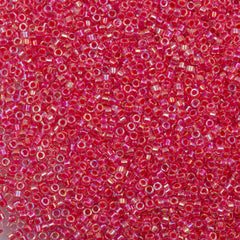 Miyuki Delica Seed Bead 11/0 Light Cranberry AB 7g Tube DB75