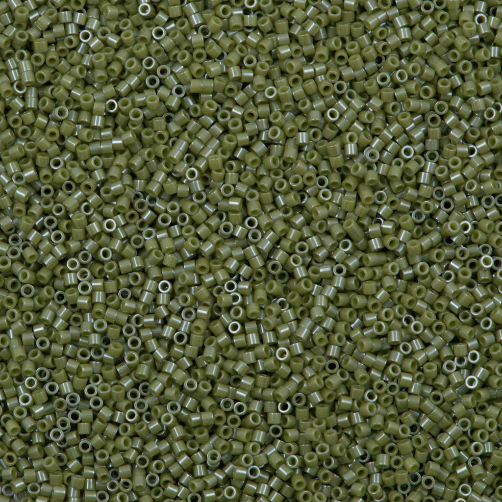 Miyuki Delica Seed Bead 15/0 Opaque Aloe Luster 2-inch Tube DBS263