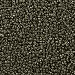 Miyuki Round Seed Bead 11/0 Galvanized Dark Steel 22g Tube (1087)