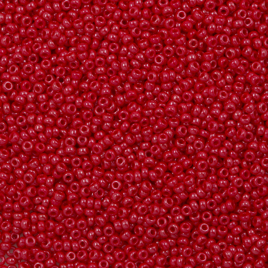 Miyuki Round Seed Bead 11/0 Opaque Red Luster (426)
