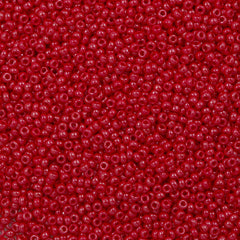 50g Miyuki Round Seed Bead 11/0 Opaque Red Luster (426)