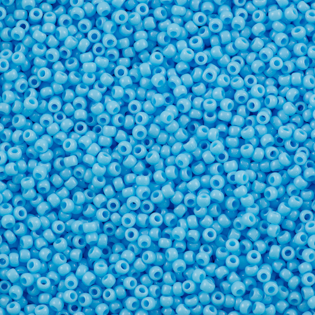 Toho Round Seed Bead 15/0 Opaque Spring Blue 2.5-inch Tube (43)