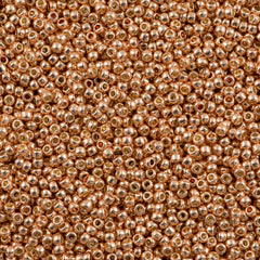 Toho Round Seed Bead 11/0 Permanent Finish Galvanized Rose Gold 2.5-inch Tube (551PF)