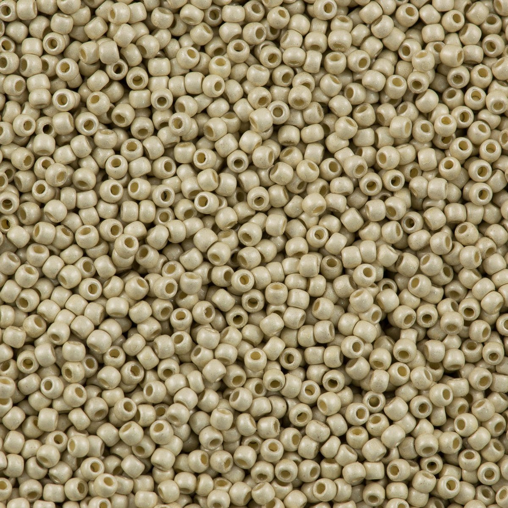 50g Toho Round Seed Bead 6/0 Permanent Finish Matte Galvanized Aluminum (558PFF)