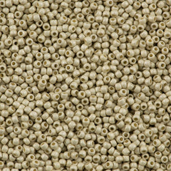 50g Toho Round Seed Bead 6/0 PermaFinish Matte Galvanized Aluminum (558PFF)