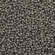 Toho Round Seed Bead 8/0 Metallic Matte Antique Silver 2.5-inch tube (566)