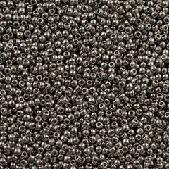 Toho Round Seed Bead 15/0 Nickel Plated 2.5-inch Tube (711)