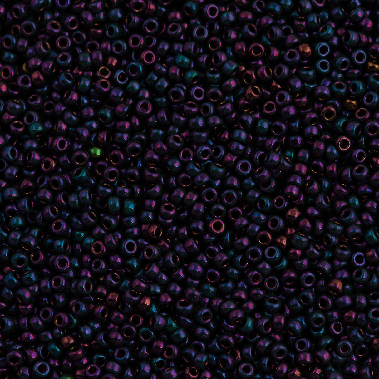 10g Miyuki Round Seed Bead 11/0 Metallic Eggplant Iris (469)