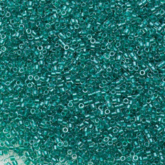 25g Miyuki Delica Seed Bead 11/0 Inside Dyed Color Teal DB918