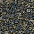 CzechMates 2x6mm Two Hole Bar Pacifica Juniper Beads 15g (10070PS)