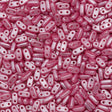 CzechMates 2x6mm Two Hole Bar Pearl Coat Flamingo Beads 15g (25008)