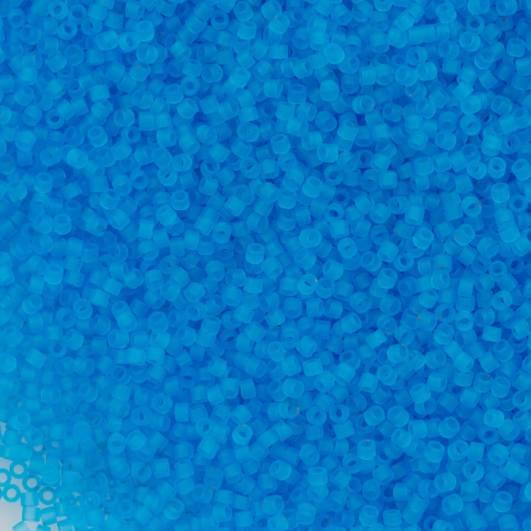 miyataka　EL-DB11111B×5 25g Miyuki Delica Seed Bead 11/0 Matte Transparent Dark Aqua