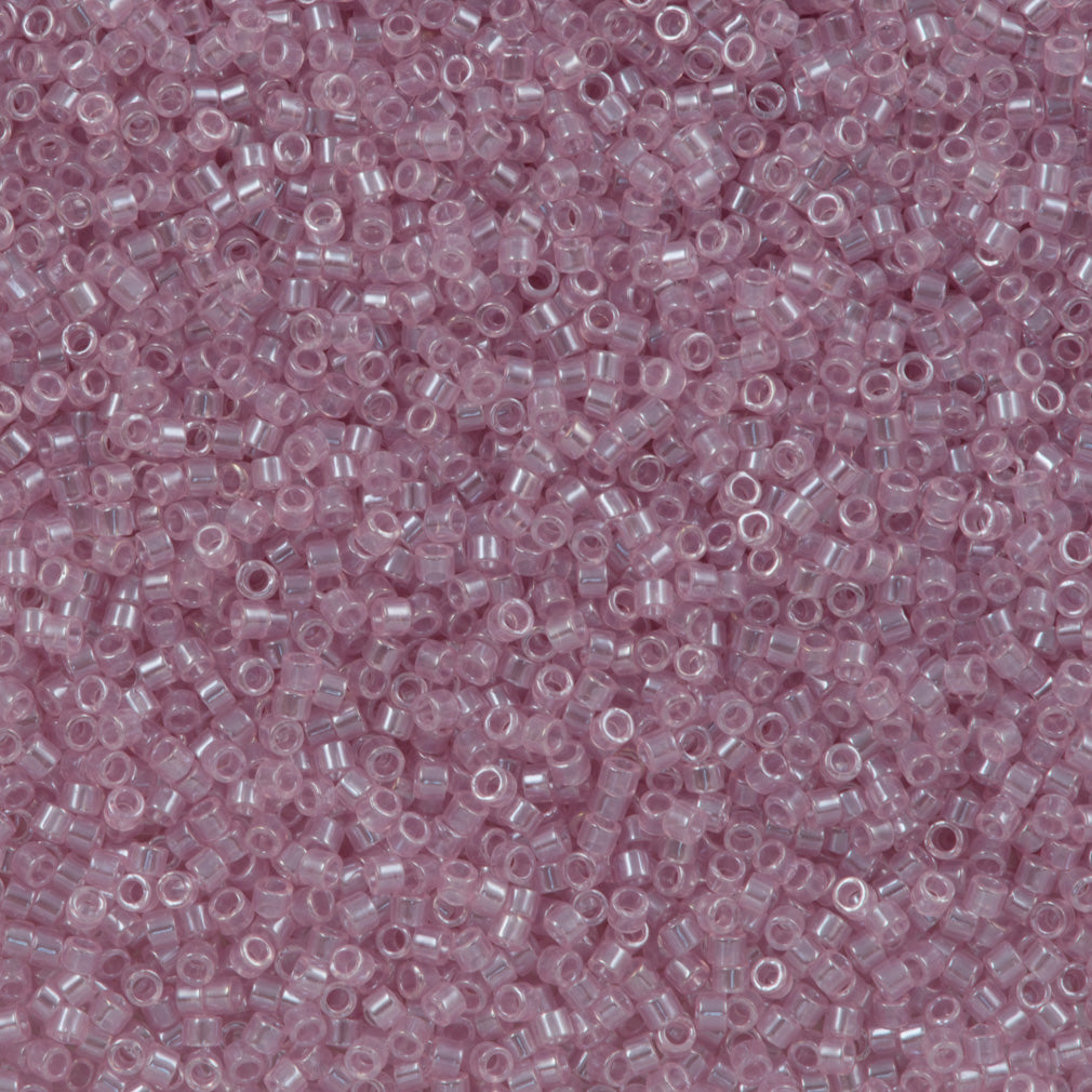 rose quartz seed beads 25g Miyuki Delica Seed Bead 11/0 Rose Quartz Crystal Glazed Luster DB1472