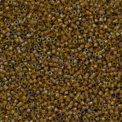 25g Miyuki Delica Seed Bead 11/0 Inside Dyed Color Peridot Amber DB1738
