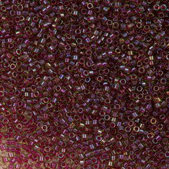 25g Miyuki Delica Seed Bead 11/0 Amethyst Inside Dyed Color Peridot DB1748