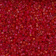 Miyuki Delica Seed Bead 11/0 Opaque Red AB 2-inch Tube DB214