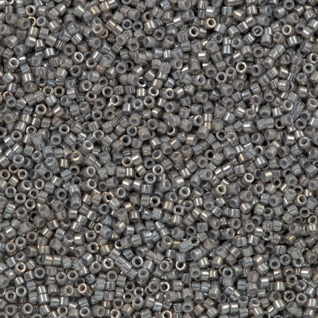 Miyuki Delica Seed Bead 11/0 Gold Luster Grey AB 2-inch Tube DB251