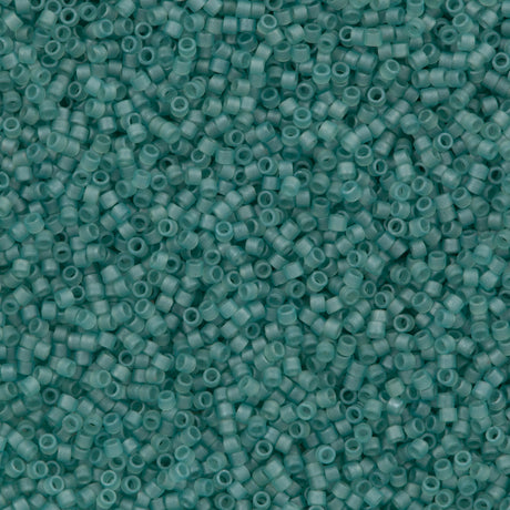 Miyuki Delica Seed Bead 11/0 Matte Aqua Mist 2-inch Tube DB385