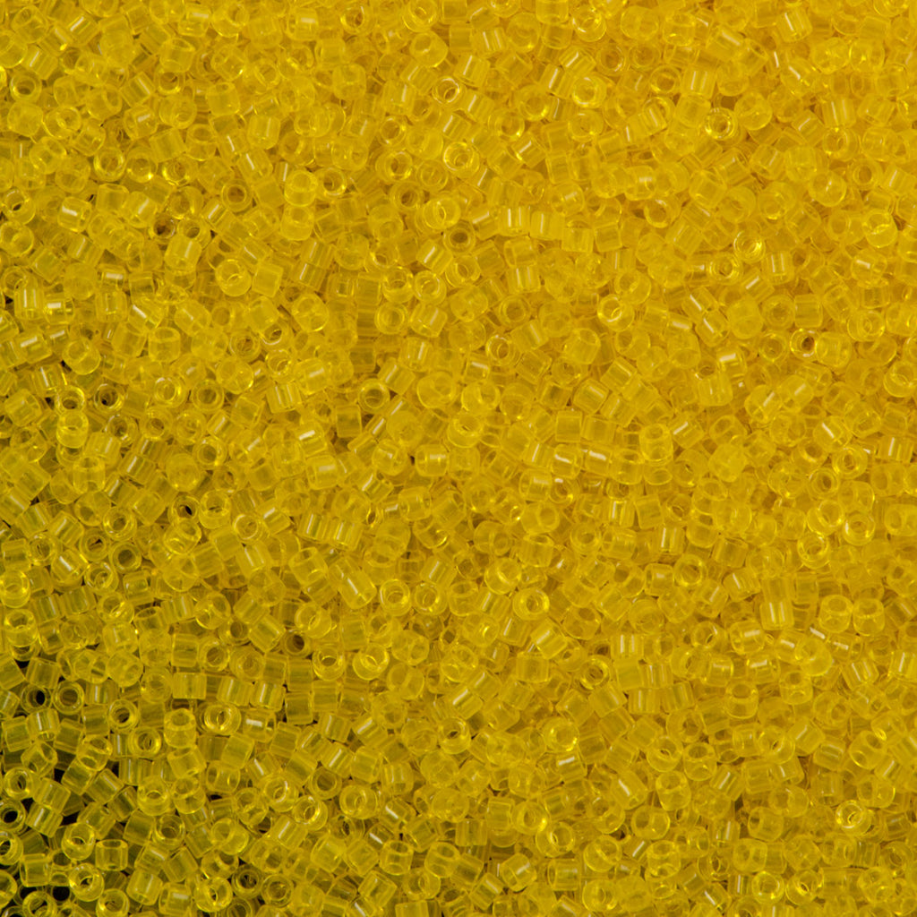 25g Miyuki Delica Seed Bead 11/0 Transparent Yellow DB710