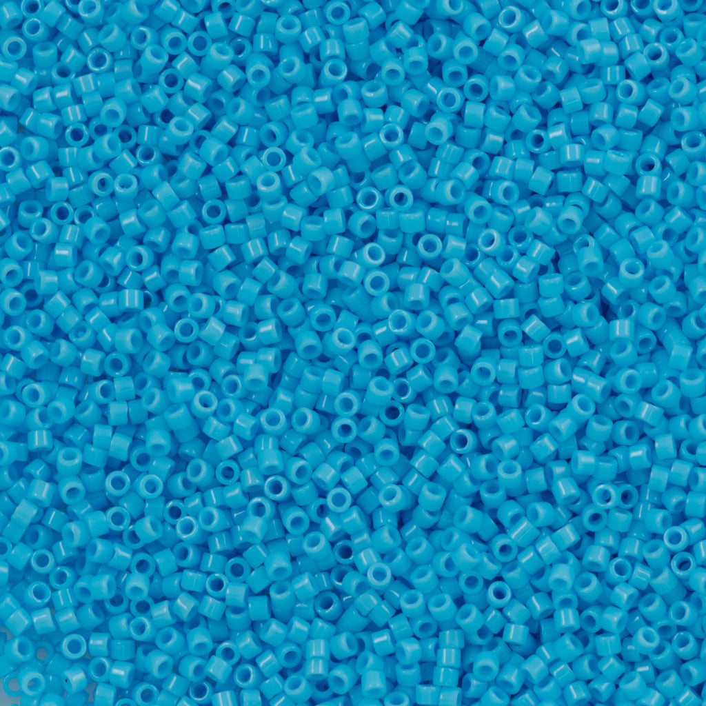 25g Miyuki Delica Seed Bead 11/0 Opaque Light Blue DB725
