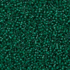 25g Miyuki Delica Seed Bead 11/0 Dyed Matte Transparent Emerald DB776